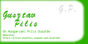gusztav pilis business card